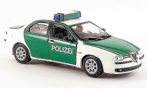 Alfa Romeo 156 polizia 1/43 Minichamps politie Duitsland 1997 modelauto
