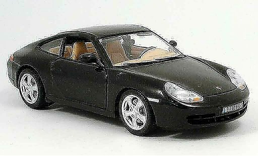 Porsche 911 Carrera 1/18 Burago 4 zwart modelauto