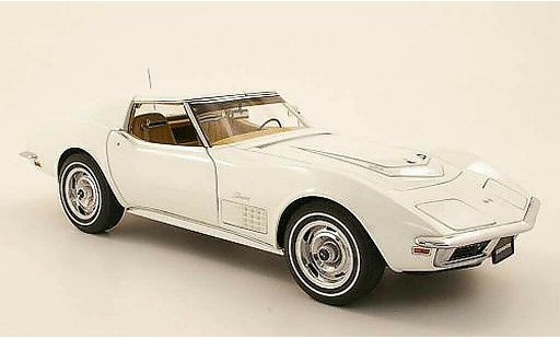 Chevrolet Corvette Coupe 1/18 Autoart C3 wit 1970 modelauto