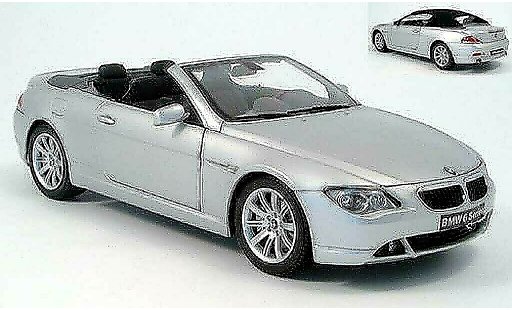 Bmw 645 Cabriolet 1/18 Kyosho E64 ci grijs 2004 modelauto