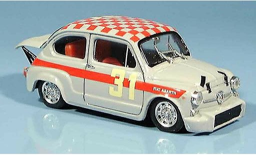 Fiat 600 Abarth 1/43 Brumm 1000 No.31 Cella Monza 1966 modelauto