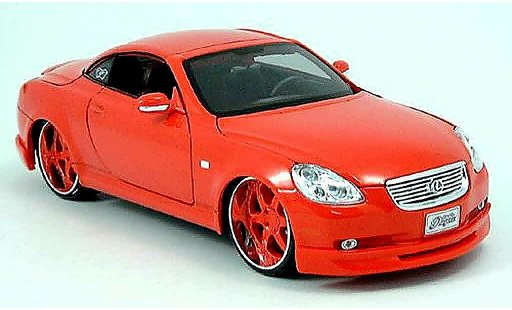 Lexus SC 430 1/18 Maisto tuning car rood modelauto