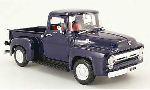 Ford F-100 Pickup 1/18 Welly 00 pick up blauw 1956 modelauto