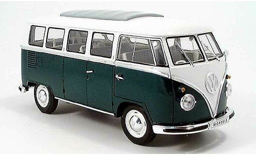 Volkswagen Combi Base 1/18 Spark bus groen/wit 1962 modelauto