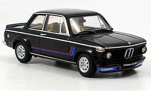 Bmw 2002 Turbo 1/43 Autoart zwart 1973 modelauto