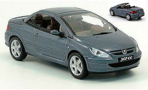 Peugeot 307 WRC 1/43 Norev CC antraciet avec funktionsfahigem kap 2004 modelauto
