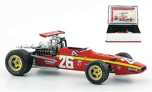Ferrari 312 F1 1/43 IXO no.26 winnaar frankreich jacky ickx 1968 modelauto