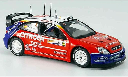 Citroen Xsara WRC 2004 1/43 Vitesse winnaar zilverine sainz modelauto