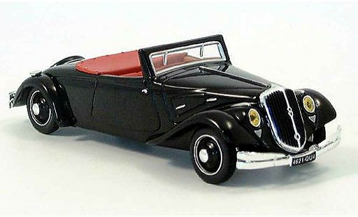 Citroen Traction 22 1/43 Norev CV cabriolet zwart modelauto