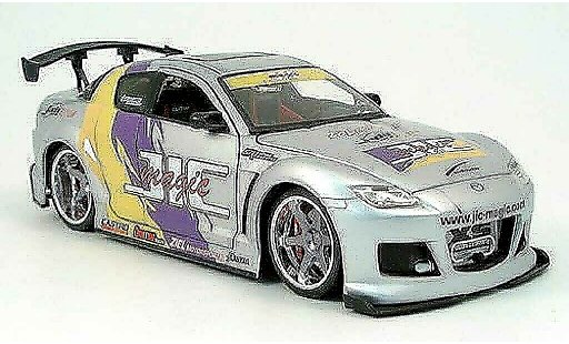Mazda RX8 Base 1/18 Jada Toys tuning version grijs austauschfelgen leige 2004 modelauto