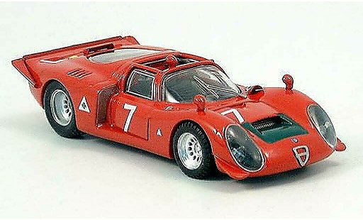 Alfa Romeo 33.2 spyder 1/43 Best 1968 No.7 Facetti/Biscaldi Mugello modelauto