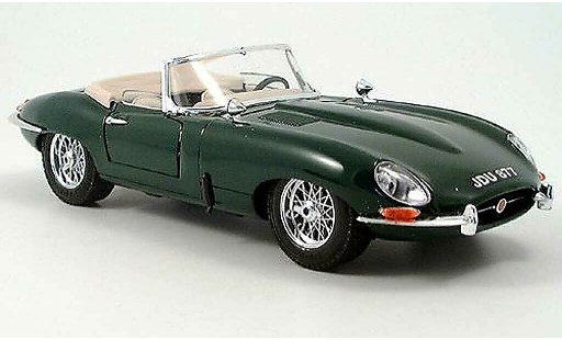 Jaguar E-Type 1961 1/18 Burago cabriolet groen modelauto