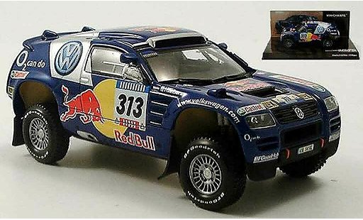 Volkswagen Touareg Dakar 1/43 Minichamps rallye kankkunen repo 2005 modelauto