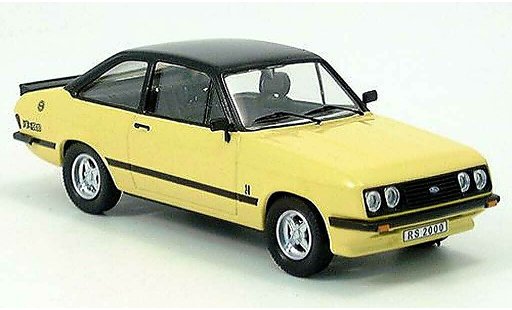 Ford Escort RS 2000 1/43 Trofeu geel/zwart 1979 modelauto