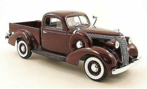 Studebaker Coupe Express 1937 1/18 Yat Ming pick up rood modelauto