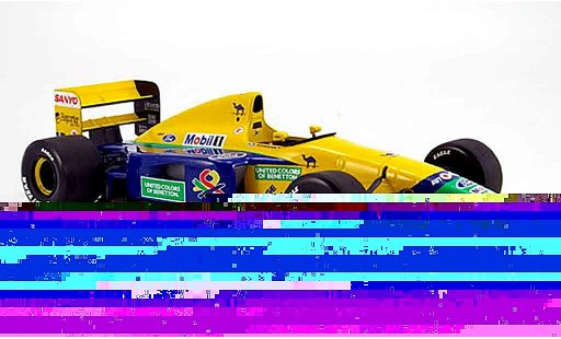 Benetton B191B course 1/18 Minichamps 1992 benetton b 191 b schumacher modelauto