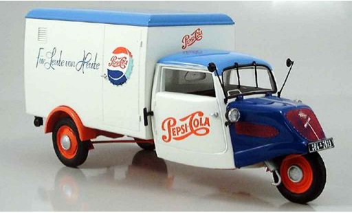 Tempo Dreirad Base 1/18 Minichamps kofferwagen pepsi modelauto