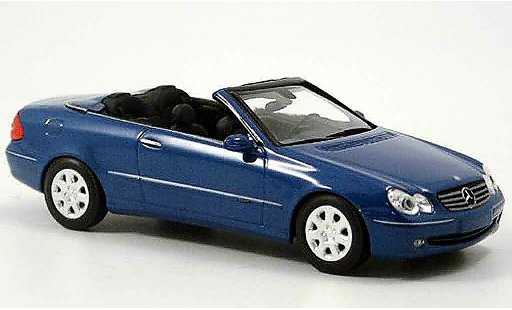Mercedes Classe CL Cabriolet 1/43 Minichamps K blauw 2003 modelauto