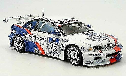 Bmw M3 course 1/43 Minichamps GTR E46 2ter Nurburgring Lamy Said Huisman stuk 2004 modelauto