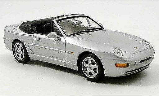 Porsche 968 Cabriolet 1/43 Minichamps grijs metallic 1994 modelauto