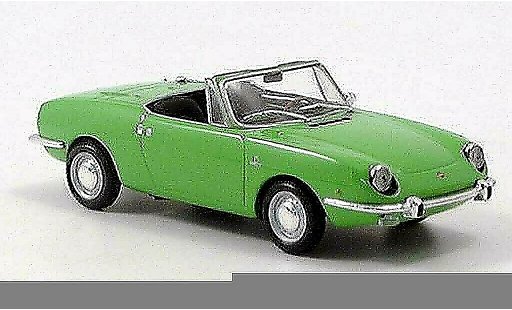 Fiat 850 Sport Spider 1/43 Minichamps groen 1968 modelauto