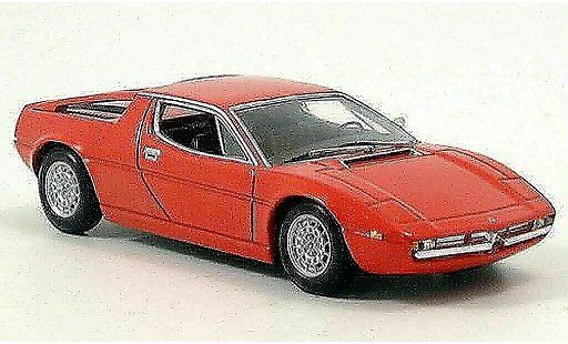 Maserati Merak Base 1/43 Minichamps rood 1974 modelauto