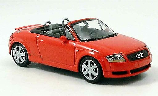 Audi TT roadster 1/43 Minichamps rood 1999 modelauto