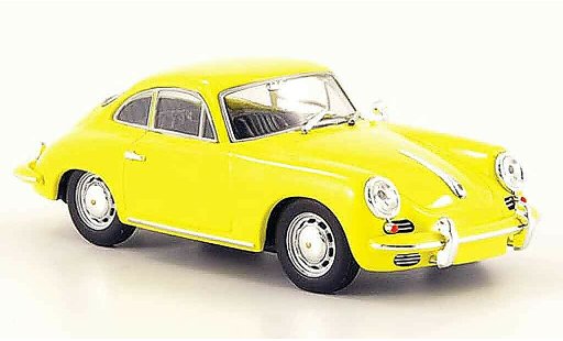 Porsche 356 C C 1/43 Minichamps 1965 C Coupe geel modelauto