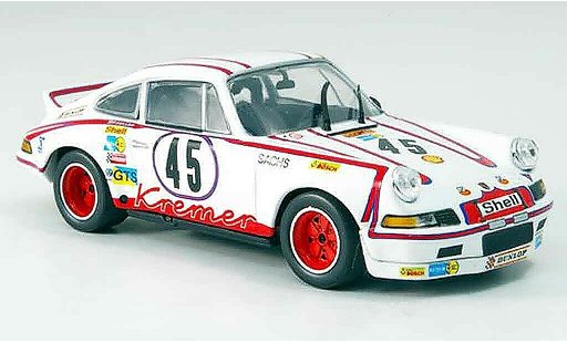 Porsche 911 RSR 1/43 Minichamps Carrera winnaar LeMans Kremer Schickentan 1973 modelauto