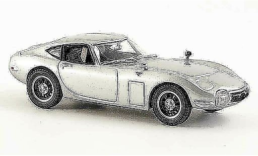 Toyota 2000 GT Base 1/43 Kyosho grijs metallic modelauto