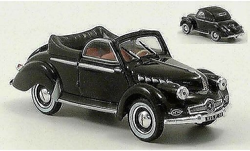 Panhard Dyna X 1950 1/43 Norev Cabriolet zwart modelauto