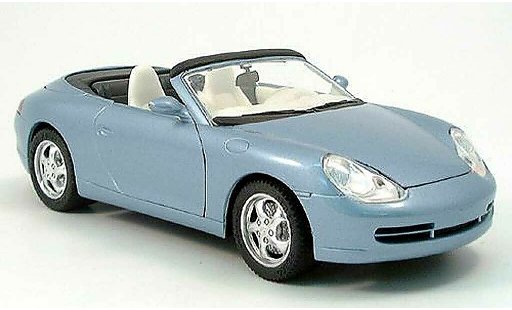 Porsche 911 Cabriolet 1/18 Solido blauw metallized 1998 modelauto