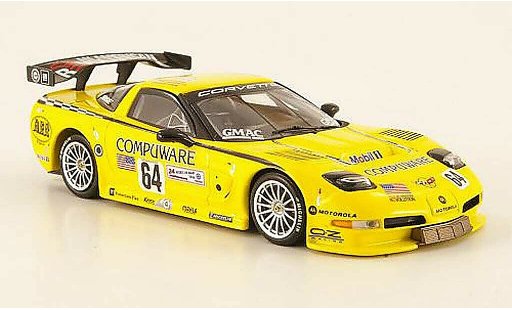 Chevrolet Corvette course 1/43 Minichamps C5 R GTS No.64 Compuware 24h Le Mans 2004 modelauto