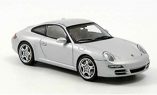 Porsche 911 Carrera 1/43 Autoart grijs metallic modelauto