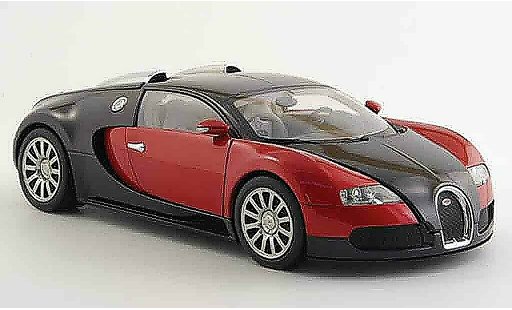 Bugatti Veyron coupe 1/18 Autoart 16.4 eb rood zwart modelauto