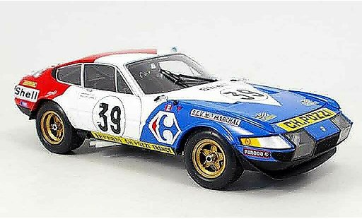 Ferrari 365 GTB/4 1/18 Kyosho no. 39 lm winnaar carefour 1972 modelauto