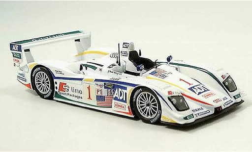 Audi R8 LMP course 1/43 Minichamps 2005 winnaar Sebring Lehto Werner Kristensen modelauto