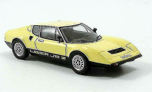 Ligier JS2 Base 1/43 Spark geel 1972 modelauto