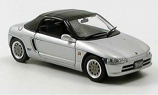 Honda Beat Base 1/43 Ebbro grijs metallic 1991 modelauto