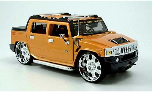 Hummer H2 SUT 1/18 Maisto concept oranje tuningcar playerz modelauto