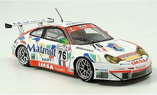 Porsche 911 GT3 RS 1/43 Spark No. 76 Le Mans 2005 modelauto