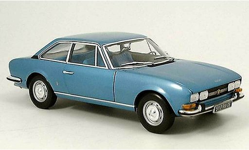 Peugeot 504 coupe 1/18 Norev blauw 1971 modelauto