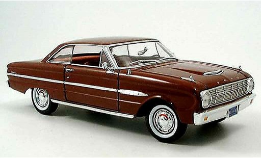 Ford Falcon coupe 1/18 Yat Ming bruin 1963 modelauto