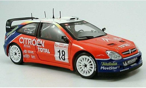 Citroen Xsara WRC 2003 1/43 Sun Star No.18 Total Rally Monte Carlo S.Loeb/D.Elena modelauto