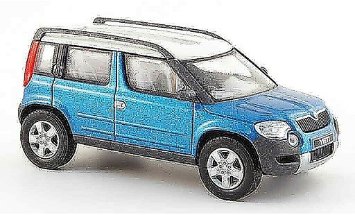 Skoda Yeti Base 1/43 Abrex blauw 2005 modelauto