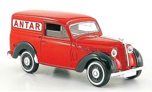 Renault Juvaquatre Base 1/43 Solido lieferwagen antar rood 1952 modelauto