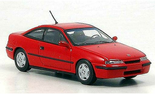Opel Calibra Base 1/43 Minichamps rood 1991 modelauto