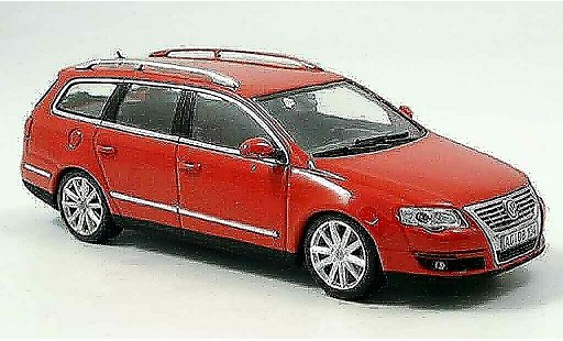 Volkswagen Passat B6 1/43 Minichamps variant rood 2005 modelauto
