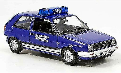 Volkswagen Golf Base 1/43 Minichamps thw blauw modelauto