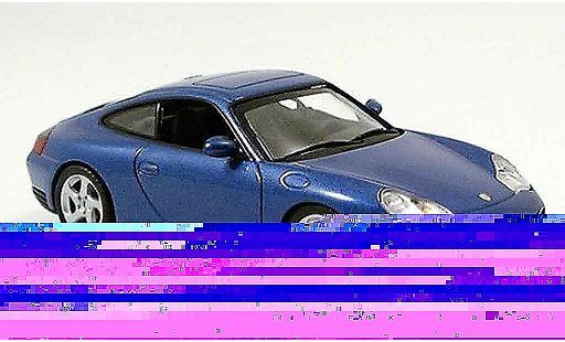 Porsche 911 4S 1/43 Minichamps Carrera blauw 2001 modelauto